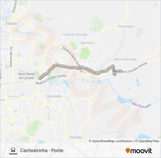 R671D VERDES CAMPOS - SINODAL / PONTE - EXECUTIVO Bus Line Map