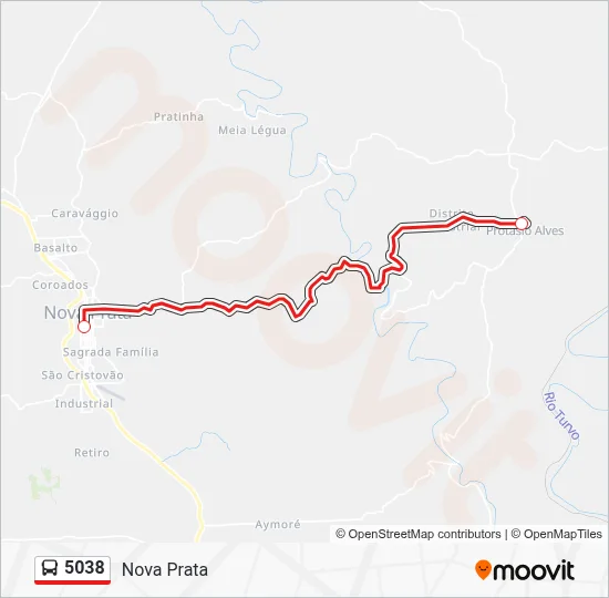 5038 Bus Line Map