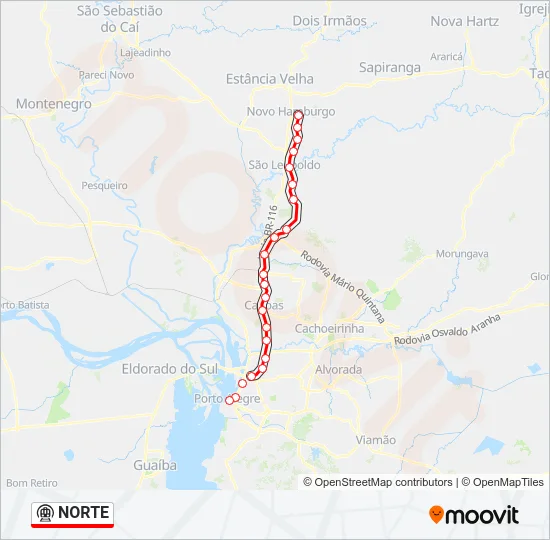 NORTE Metro Line Map