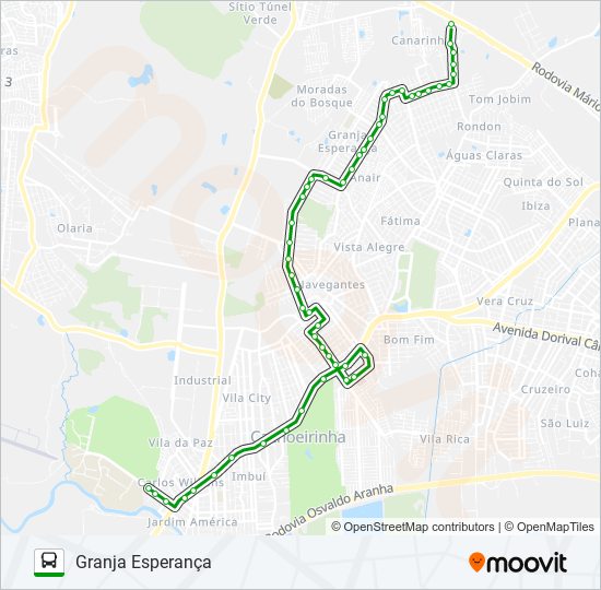 Como chegar até Hhgg em Conjunto Esperança de Ônibus ou Metrô?