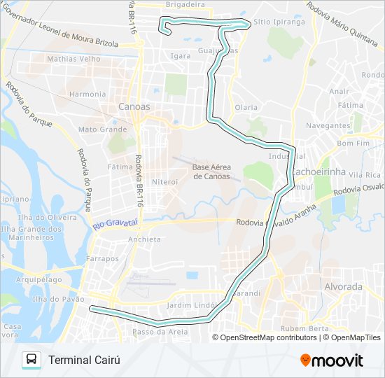 Como chegar até Rua Dom João Bosco em Canoas de Ônibus ou Metrô?