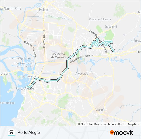 Como chegar até Assis Brasil - Fiergs em Porto Alegre de Ônibus ou Metrô?