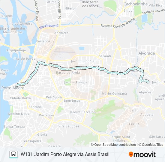 Como chegar até Assis Brasil - Fiergs em Porto Alegre de Ônibus ou Metrô?