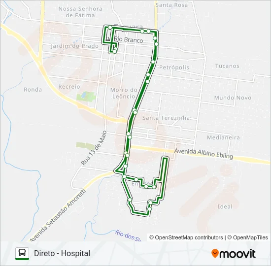 EMPRESA Bus Line Map