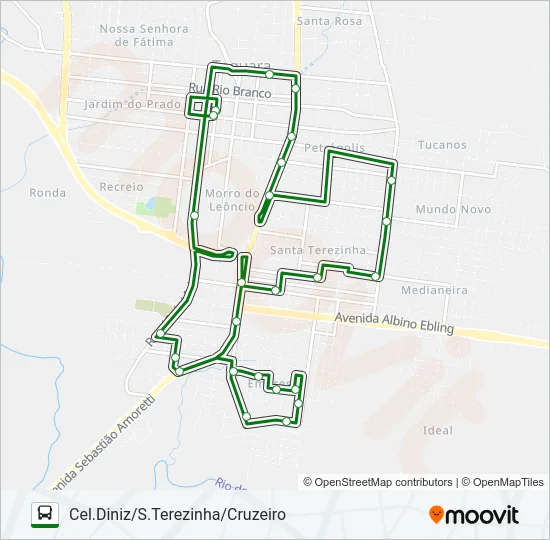 EMPRESA Bus Line Map