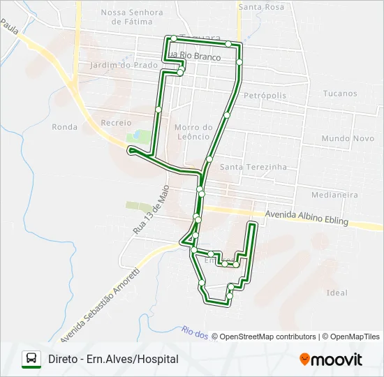 EMPRESA Bus Line Map