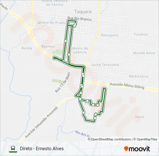 EMPRESA Bus Line Map