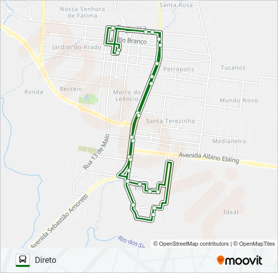 EMPRESA Bus Line Map