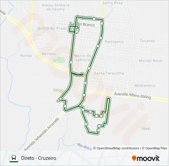 EMPRESA Bus Line Map