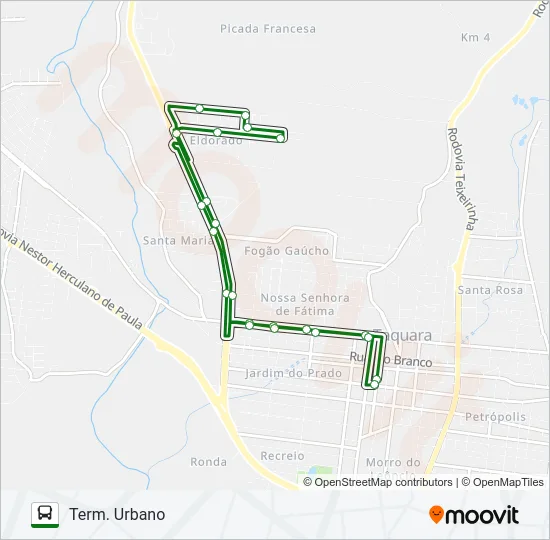LOTEAMENTO ELDORADO Bus Line Map