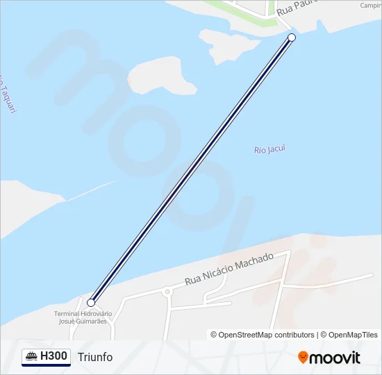 H300 Ferry Line Map