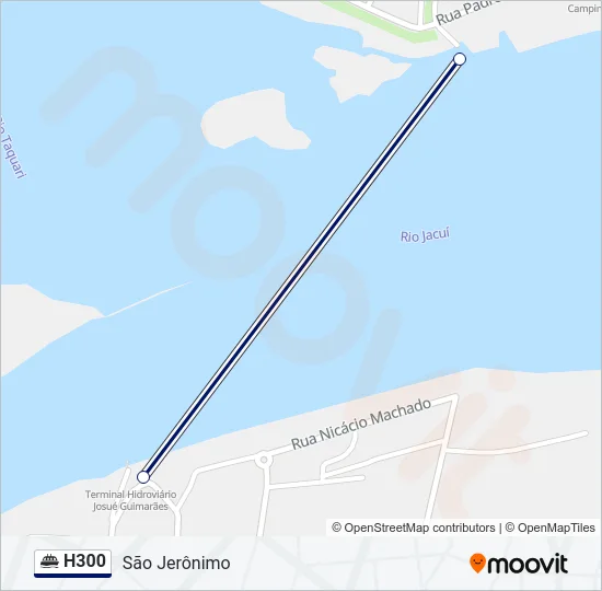 H300 Ferry Line Map