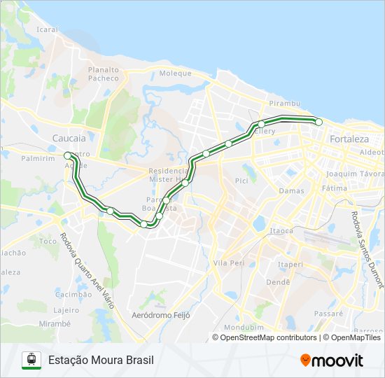 OESTE light rail Line Map