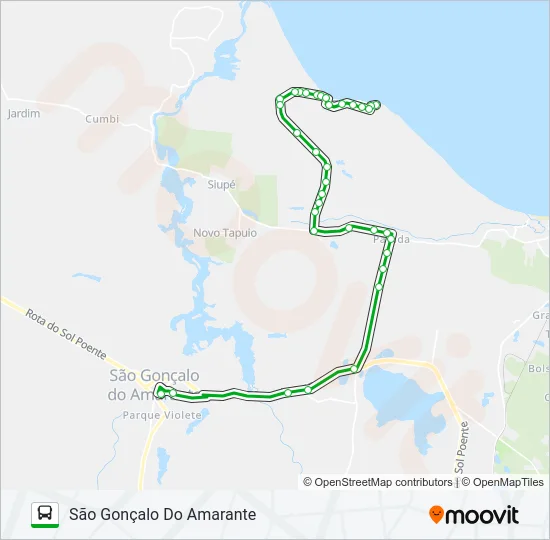 TAÍBA / SÃO GONÇALO DO AMARANTE Bus Line Map
