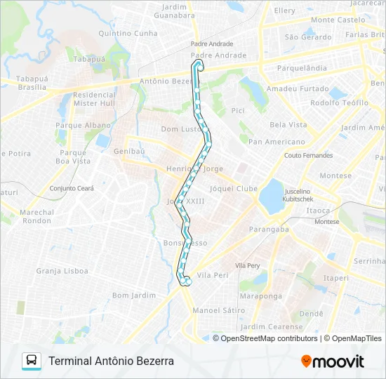 052 GRANDE CIRCULAR II Bus Line Map