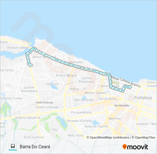 101 BEIRA RIO / CENTRO Bus Line Map
