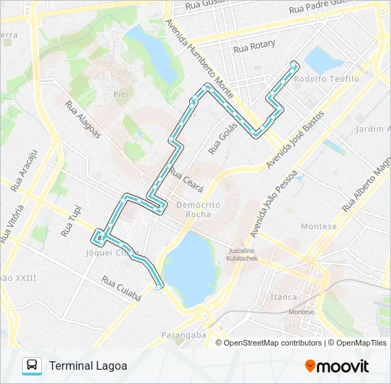 304 BELA VISTA / LAGOA Bus Line Map