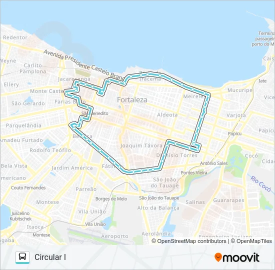 011 CIRCULAR I / CENTRO Bus Line Map