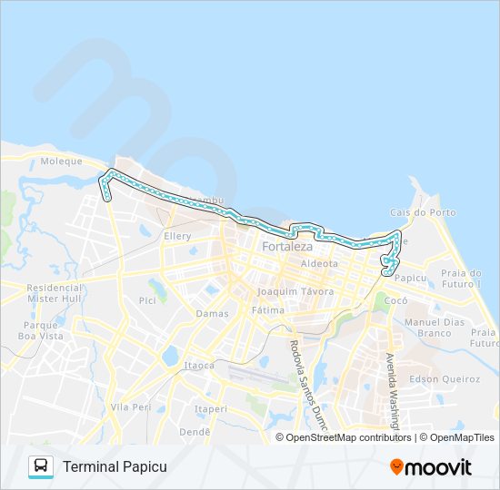 016 CUCA BARRA / PAPICU Bus Line Map