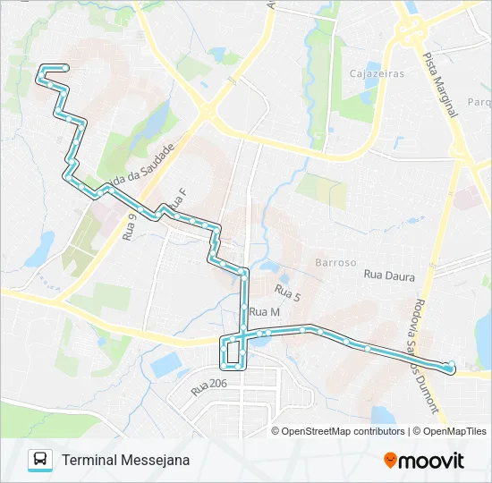 655 PASSARÉ / MESSEJANA Bus Line Map