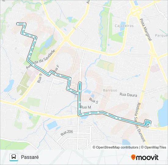 655 PASSARÉ / MESSEJANA Bus Line Map