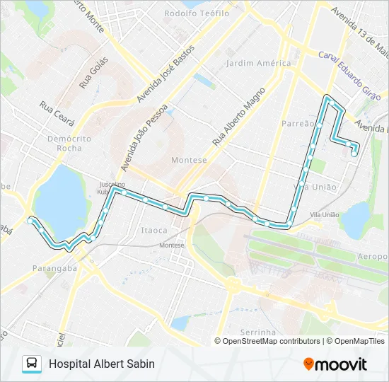 067 LAGOA / ALBERT SABIN Bus Line Map