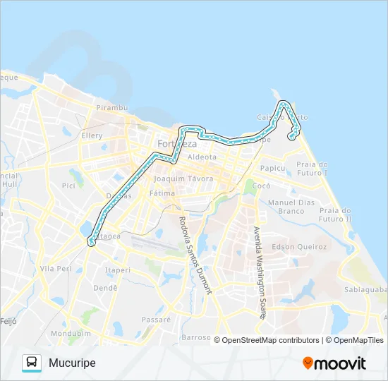 077 PARANGABA / MUCURIPE Bus Line Map
