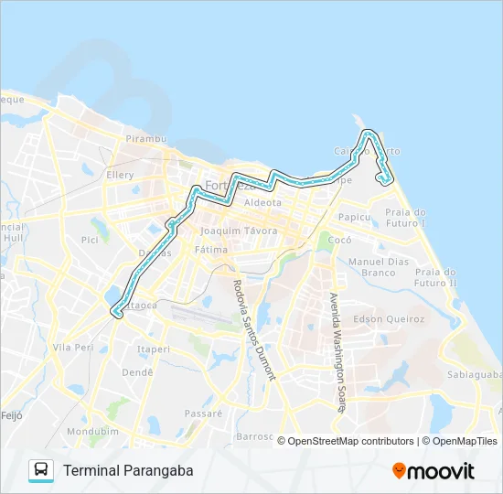 077 PARANGABA / MUCURIPE Bus Line Map