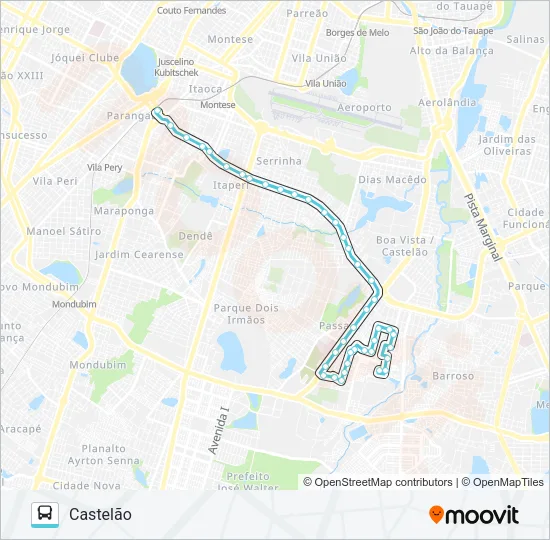 311 CASTELÃO / PARANGABA Bus Line Map