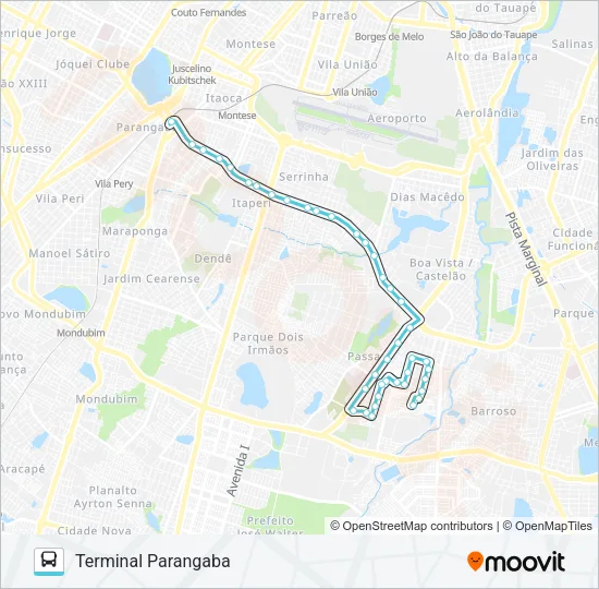 311 CASTELÃO / PARANGABA Bus Line Map