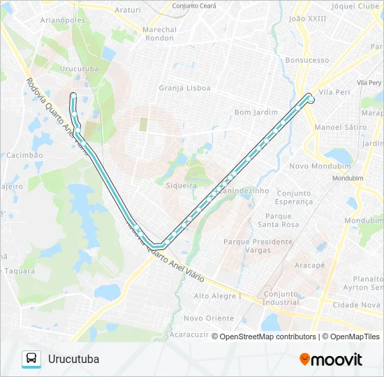 378 URUCUTUBA / SIQUEIRA Bus Line Map
