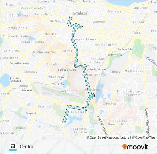 604 DIAS MACEDO / CENTRO Bus Line Map