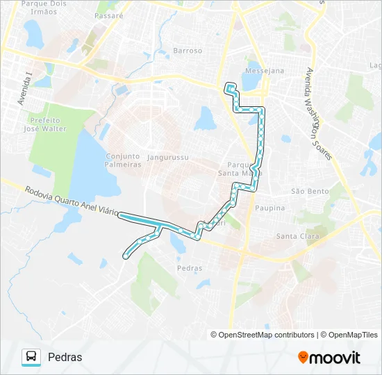 621 PEDRAS I / MESSEJANA Bus Line Map