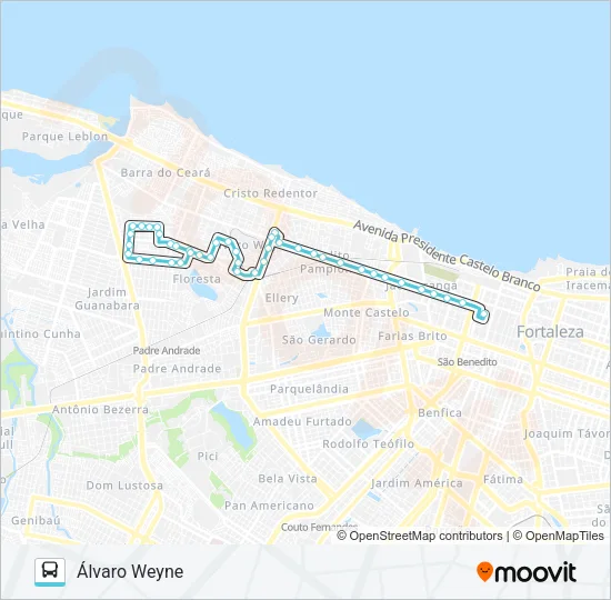 112 ÁLVARO WEYNE / CENTRO Bus Line Map