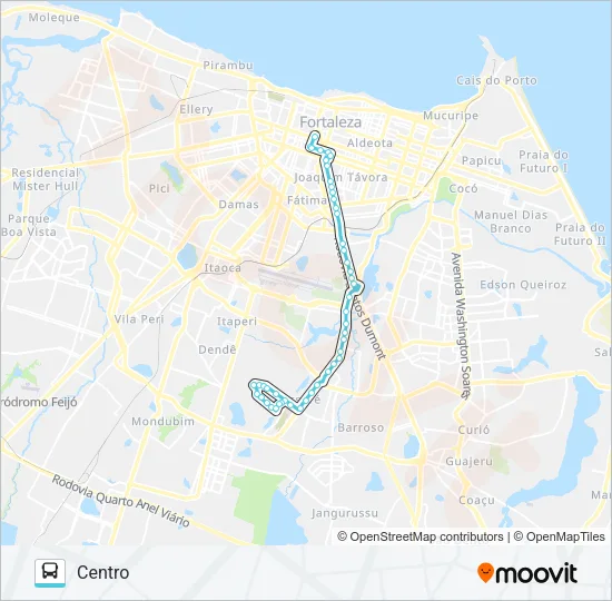 603 JARDIM UNIÃO / CENTRO Bus Line Map