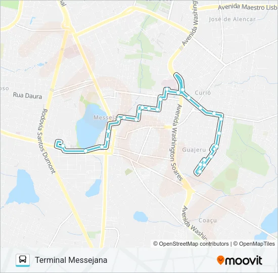 641 GUAJERÚ I / MESSEJANA Bus Line Map