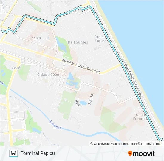 920 CAÇA E PESCA / PAPICU Bus Line Map