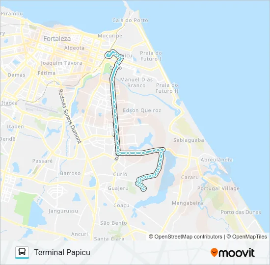 627 LAGOA REDONDA / PAPICU Bus Line Map