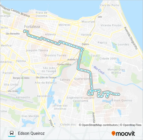 816 EDSON QUEIROZ / CENTRO Bus Line Map