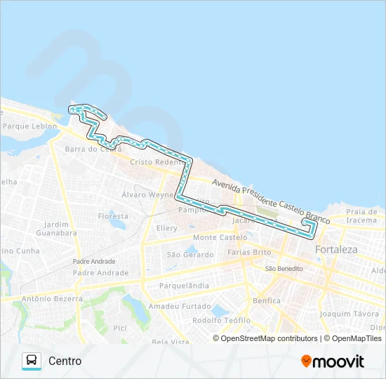 140 VILA DO MAR / CENTRO II Bus Line Map