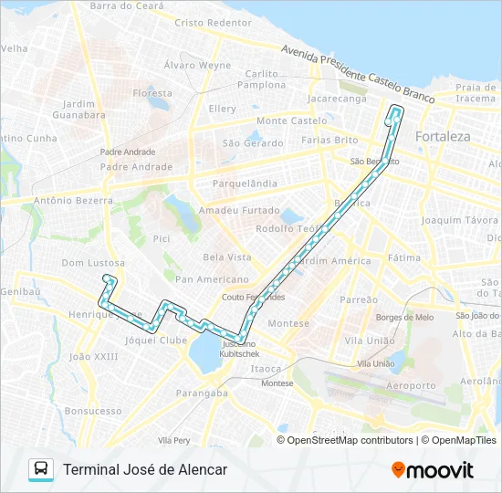 314 HENRIQUE JORGE / CENTRO Bus Line Map