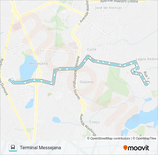 697 SÍTIO CURIÓ / MESSEJANA Bus Line Map
