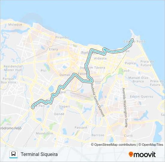 078 SIQUEIRA / MUCURIPE / ED Bus Line Map