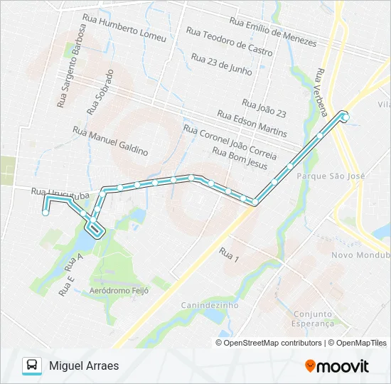 393 MIGUEL ARRAES / SIQUEIRA Bus Line Map