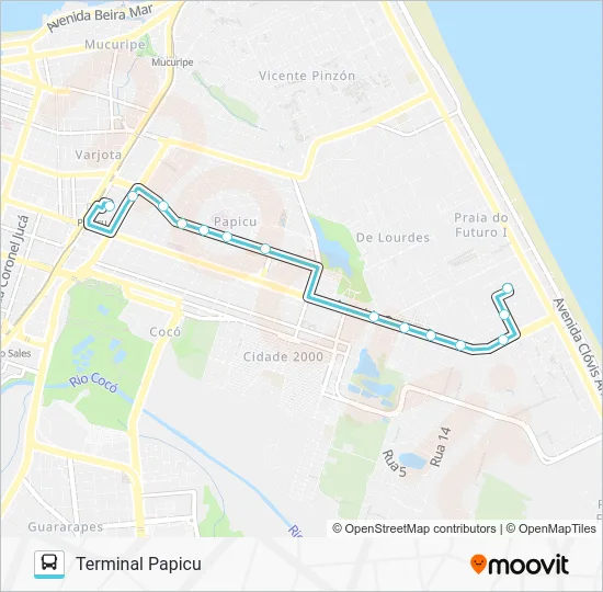 810 PRAIA DO FUTURO / PAPICU Bus Line Map