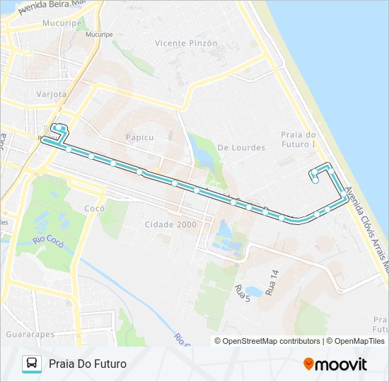 810 PRAIA DO FUTURO / PAPICU Bus Line Map