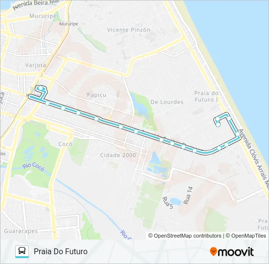 810 PRAIA DO FUTURO / PAPICU Bus Line Map