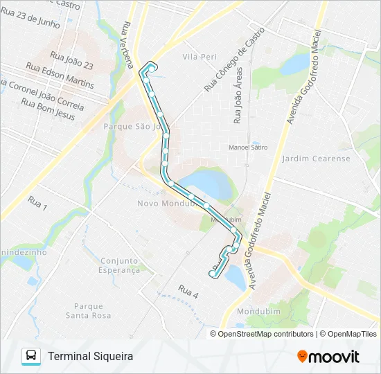 384 PARQUE SANTANA / SIQUEIRA Bus Line Map
