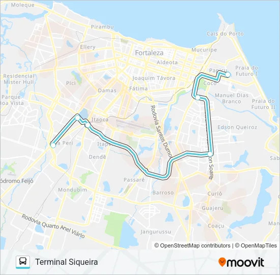 017 INTER SHOPPINGS / SIQUEIRA Bus Line Map