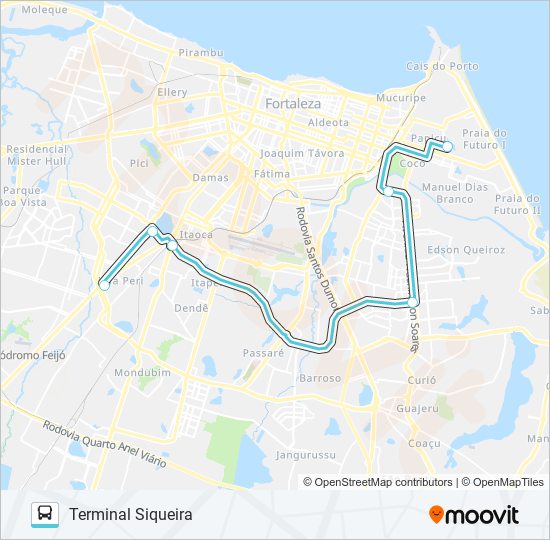 017 INTER SHOPPINGS / SIQUEIRA bus Line Map